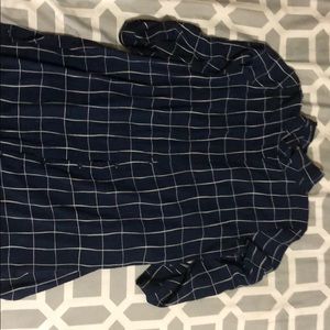 Long button down blouse